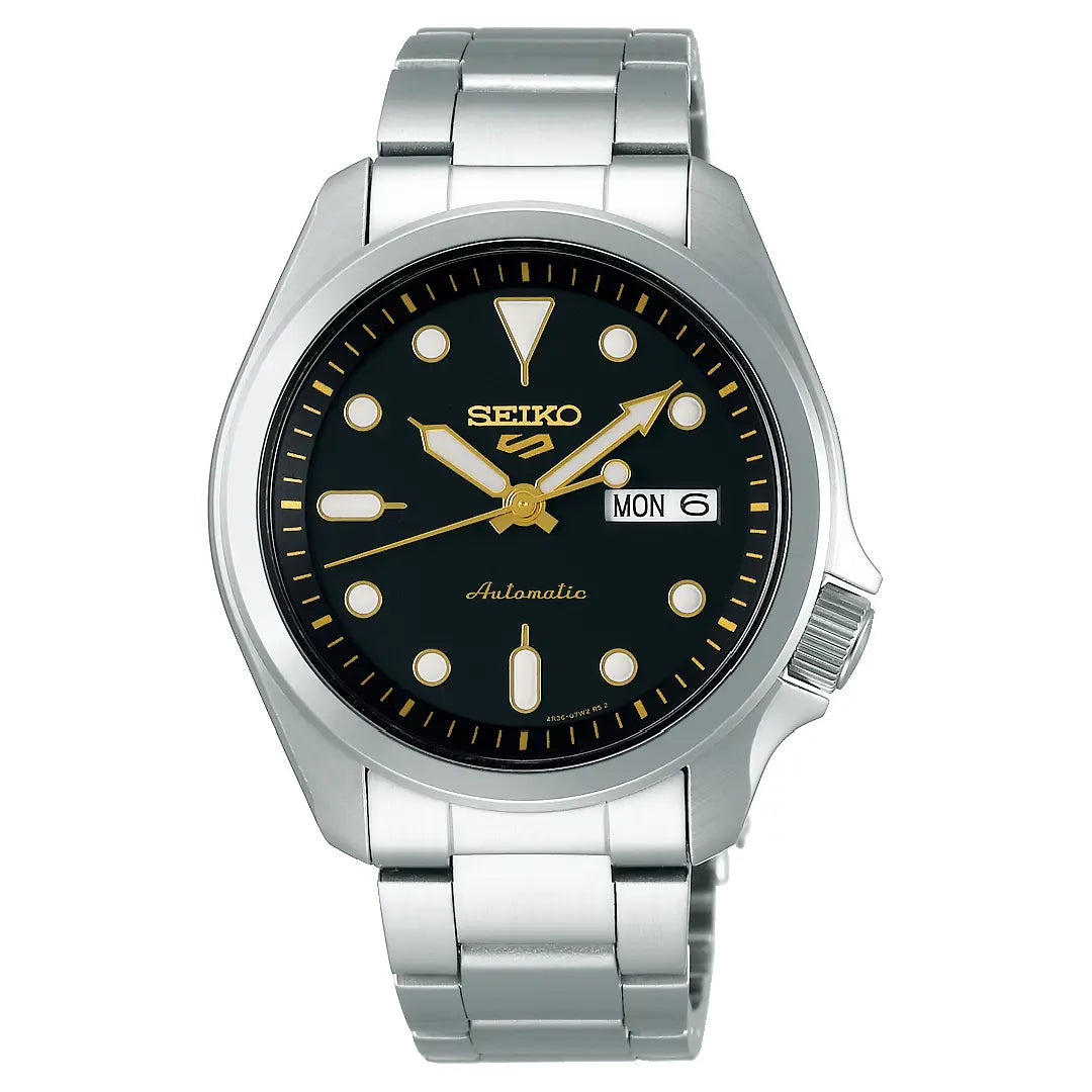 Seiko 5 Sports SRPE57 Automatic "DressKX" Black Dial 40mm Stainless Steel Men's Watch
