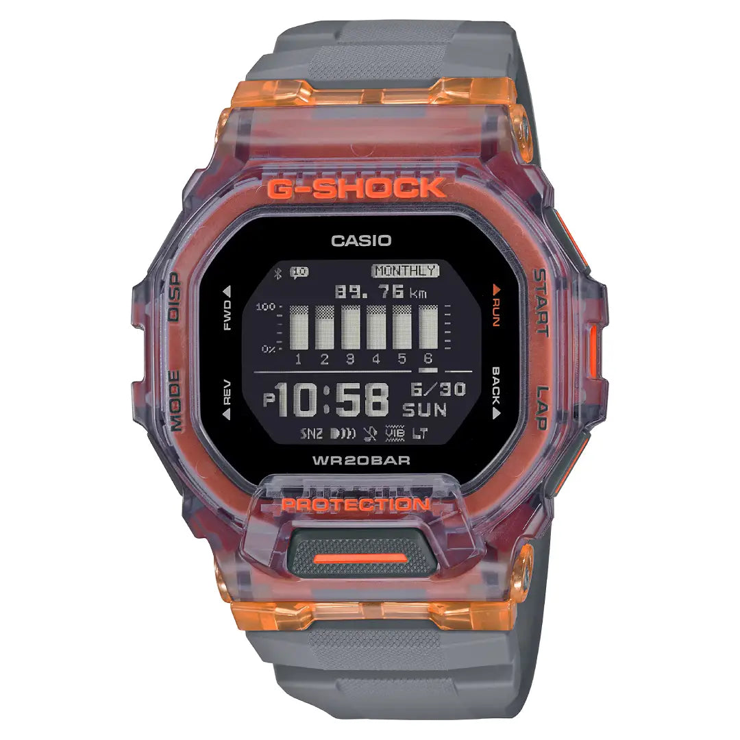 Casio G-SHOCK G-SQUAD GBD-200SM-1A5 Digital Black Dial Resin Strap Men's Watch