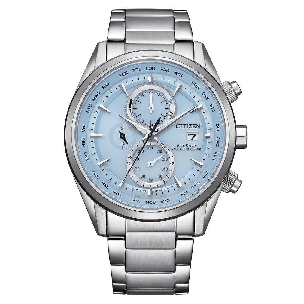 Citizen AT8260-85M Eco-Drive Blue Dial Chronograph – MonaWatch