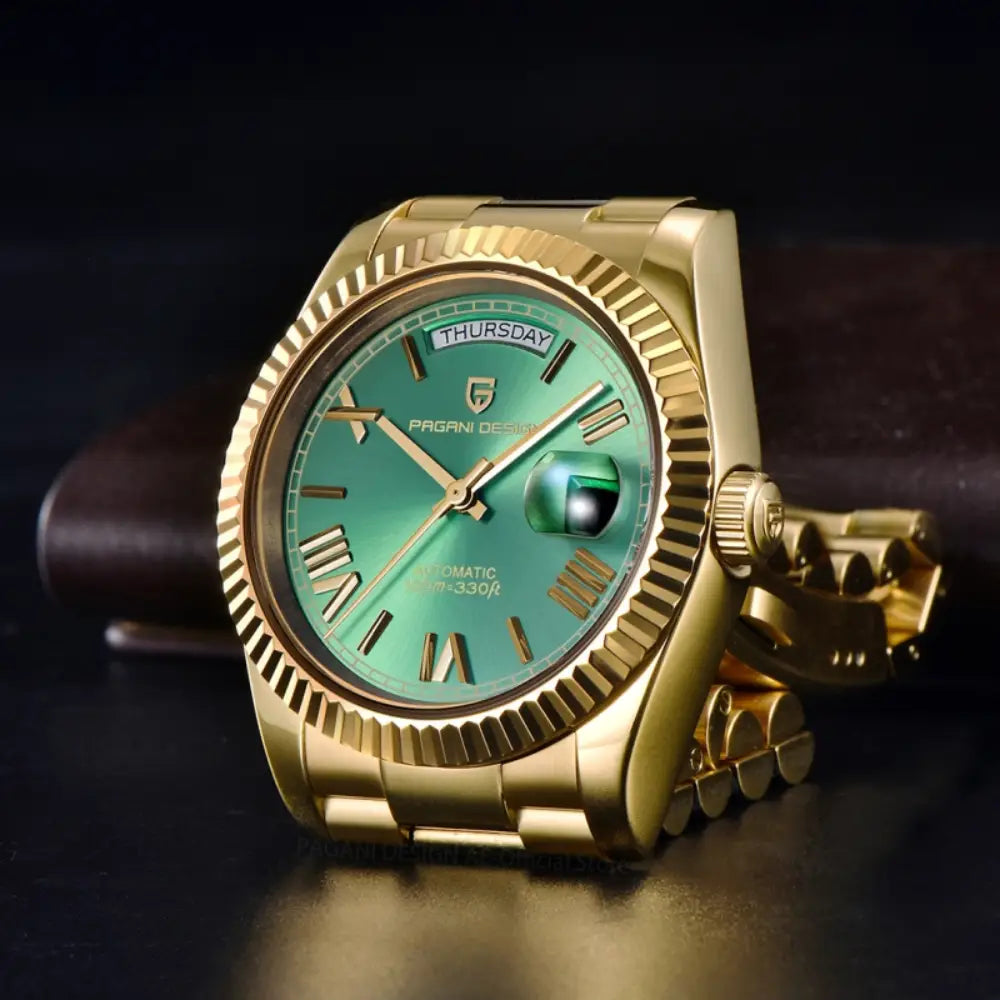Pagani Design PD1752 - Green Dial Automatic Stainless Steel Men's Watch