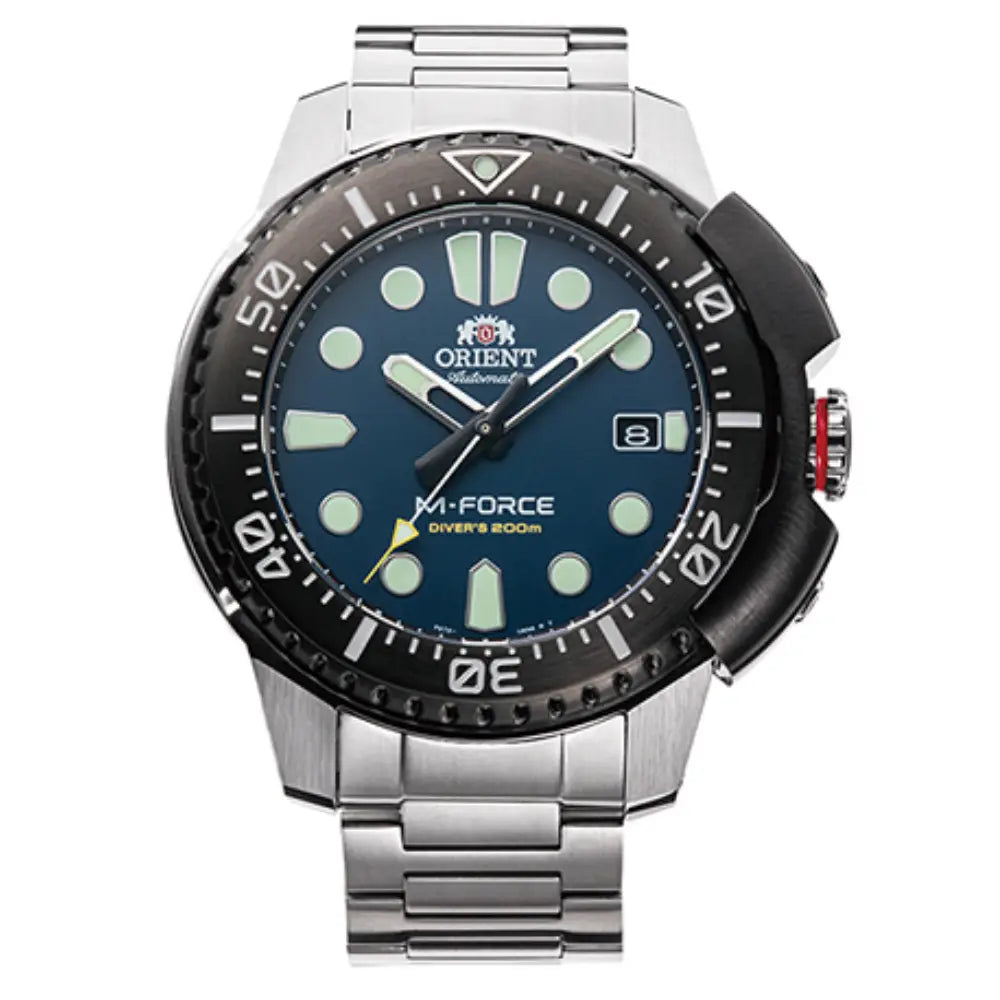 Orient M-Force Automatic RA-AC0L07L00B Blue Dial 47mm Stainless Steel Men's Watch