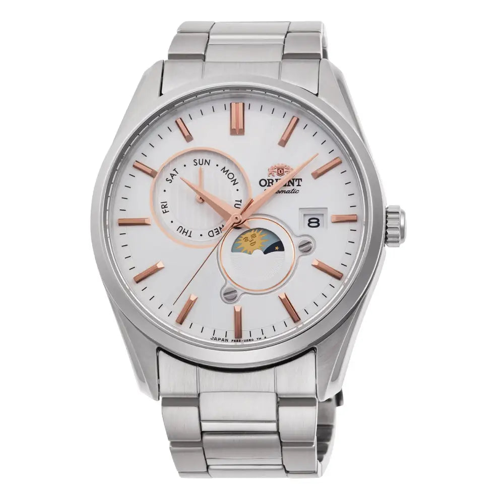 Orient RA-AK0306S Automatic Sun & Moon 42mm Stainless Steel Men's Watch