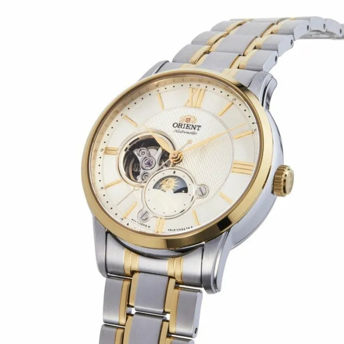 Orient RA-AS0007S Sun & Moon Phase Automatic Dual-tone 42mm Stainless Steel Men's Watch