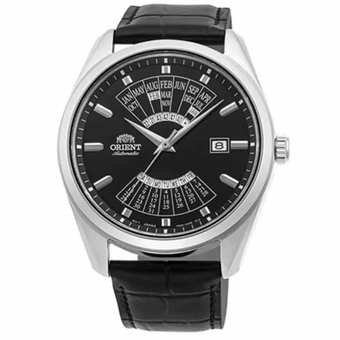 Orient RA-BA0006B00C Multi-Year Calendar Automatic Black Dial 43.5mm Leather Strap Men's Watch