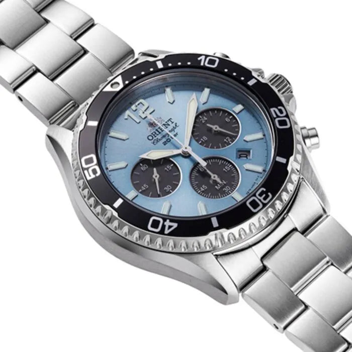 Orient RA-TX0206L Chronograph Solar 42.8mm Stainless Steel Men's Watch