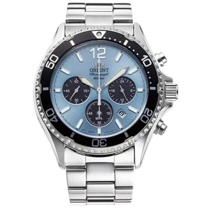 Orient RA-TX0206L Chronograph Solar 42.8mm Stainless Steel Men's Watch