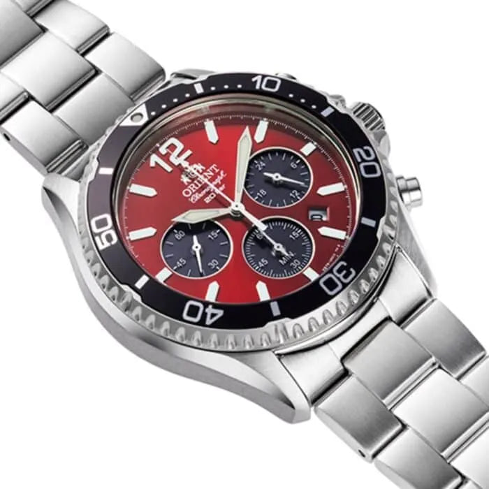 Orient RA-TX0207R Chronograph Solar 42.8mm Stainless Steel Men's Watch