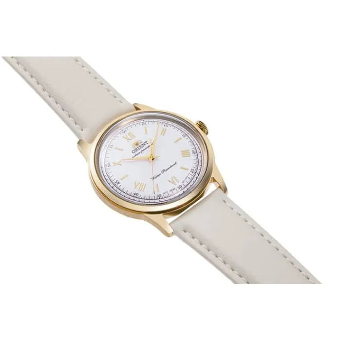 Orient Solar RA-WK0001S 2025 Release White 38.4mm Dial Stainless Steel Case Leather Strap Watch