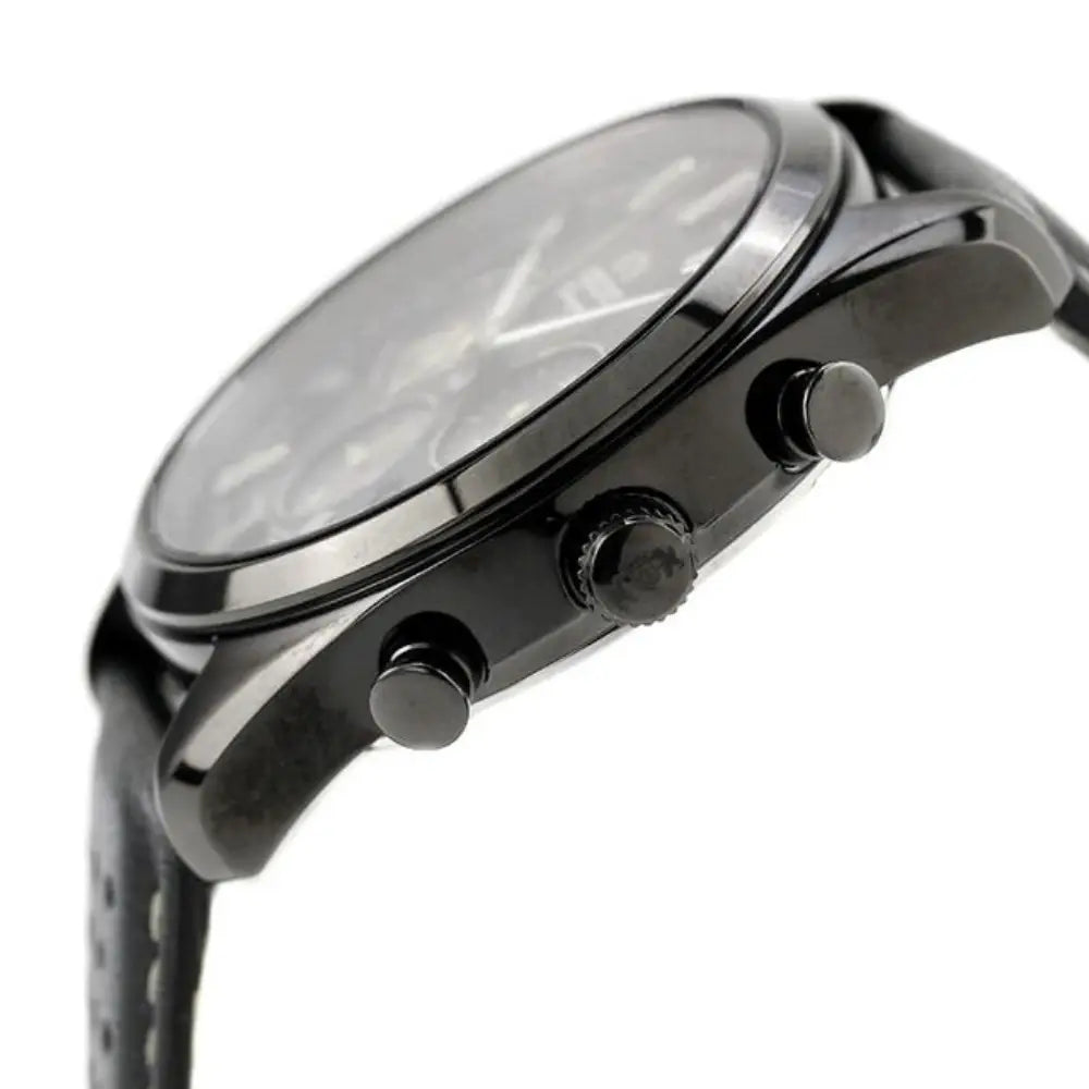 Orient Limited Edition Contemporary Solar Quartz RN-TX0307B Black Dial 40mm Leather Strap Men's Watch
