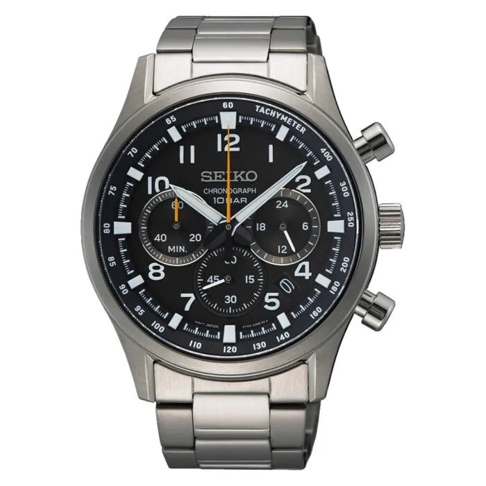Seiko SSB447P1 Chronograph Quartz 43mm Stainless Steel Men's Watch