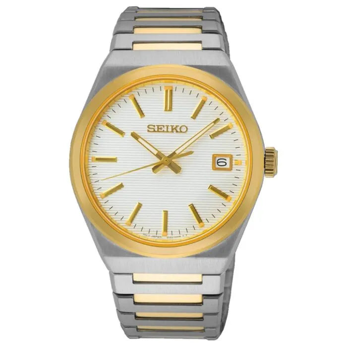 Seiko SUR558P1 Quartz White Dial 38.9mm Stainless Steel Men's Watch