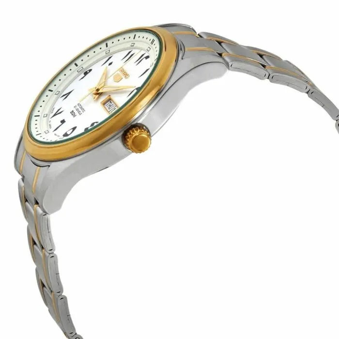 Seiko 5 SNKP22J1 Automatic White Arabic Dial 42mm Stainless Steel Men's Watch