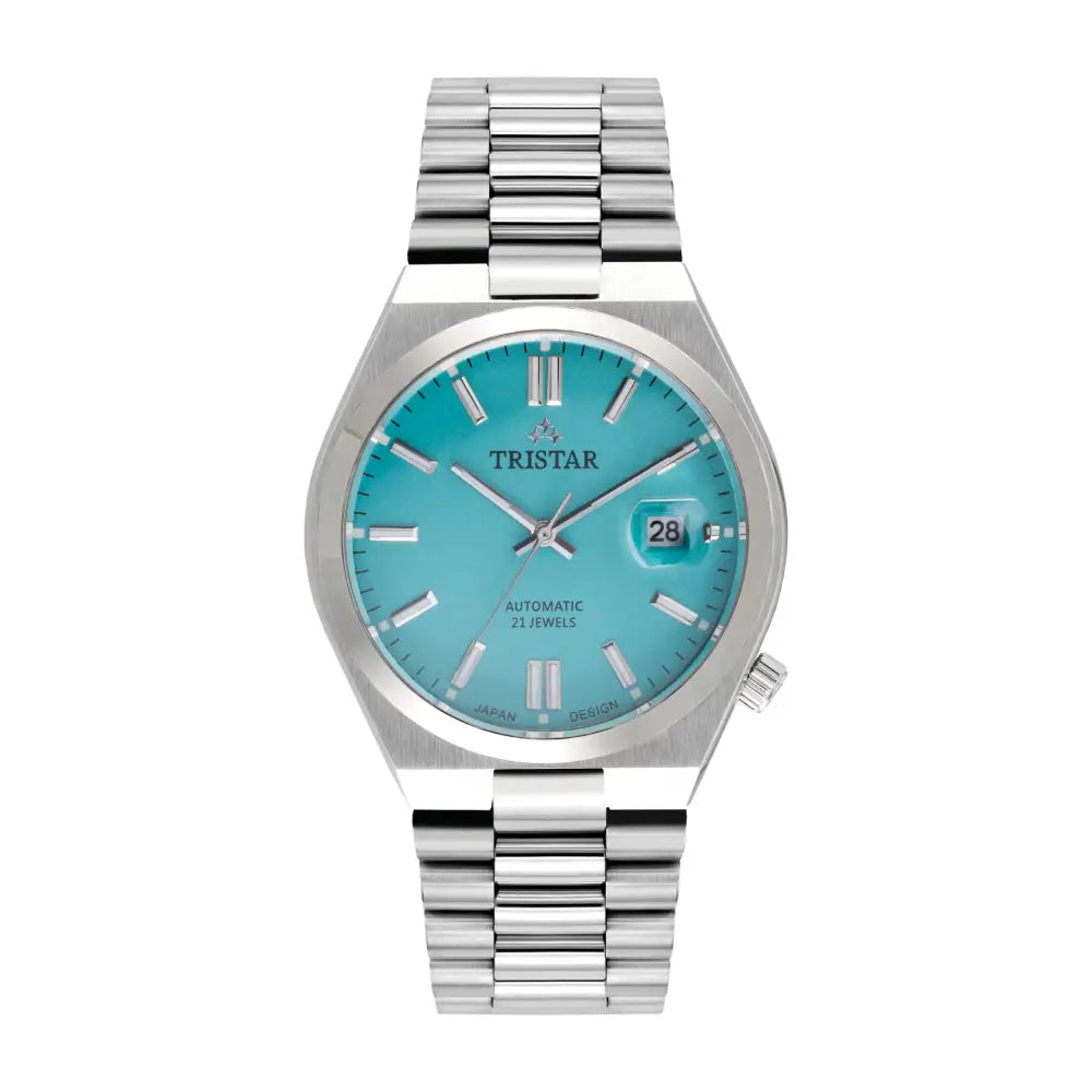 Tristar NJ31NMSSM02 Automatic Turqoise Dial Stainless Steel Men's Watch