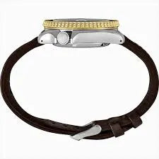 Seiko 5 Sports SSK036K1 GMT In Mocha Leather 42.5mm Strap Men's Watch