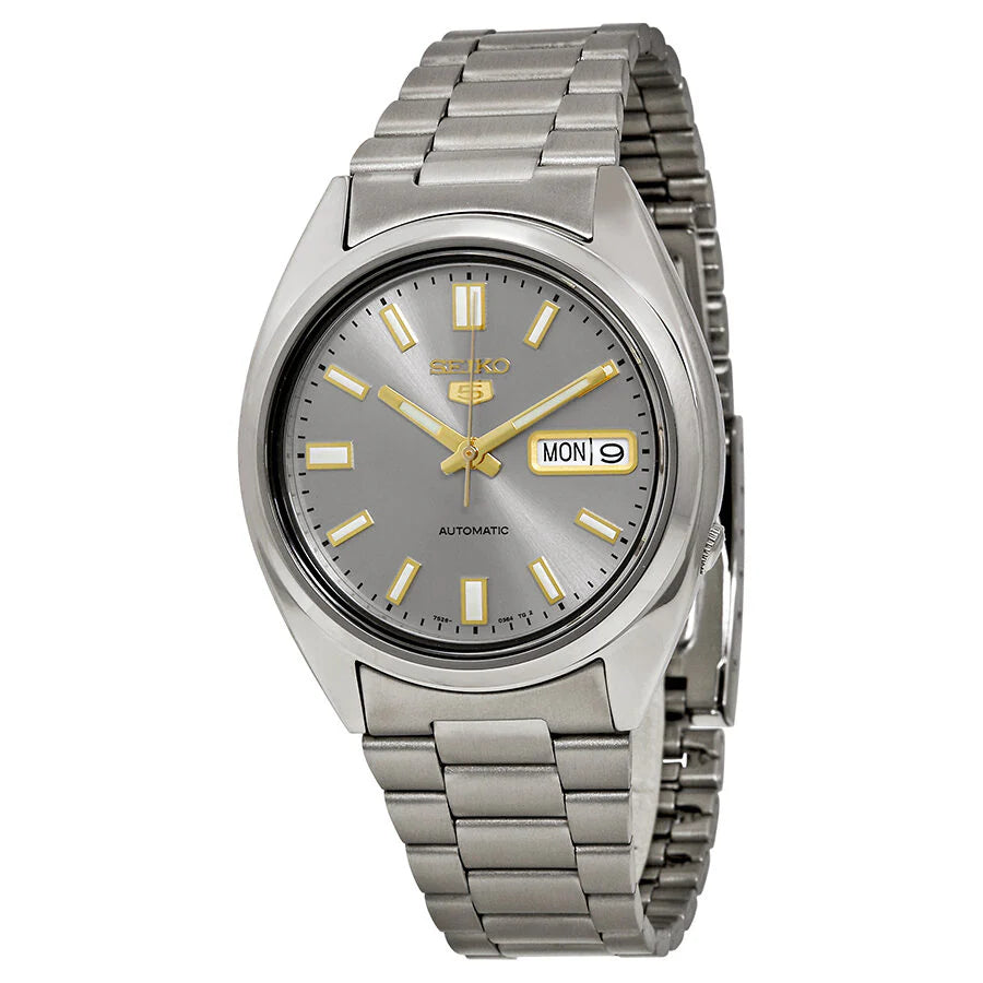 Seiko 5 SNXS75K1 Automatic Grey Dial 37mm Stainless Steel Men's Watch