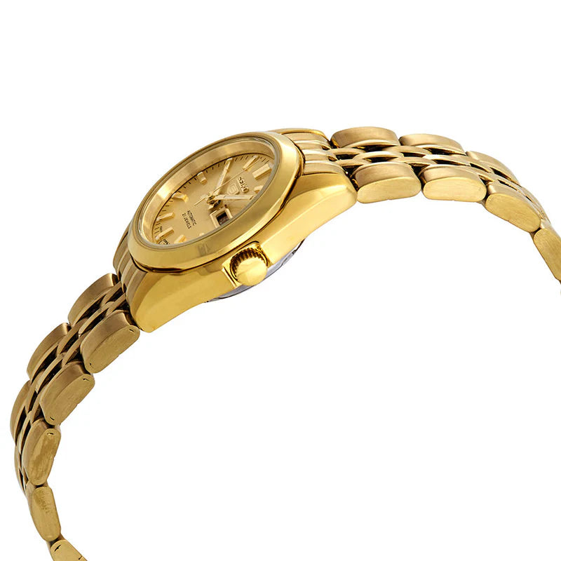 Seiko 5 SYMA38J1 Automatic Gold Dial 24mm Stainless Steel Ladies Watch