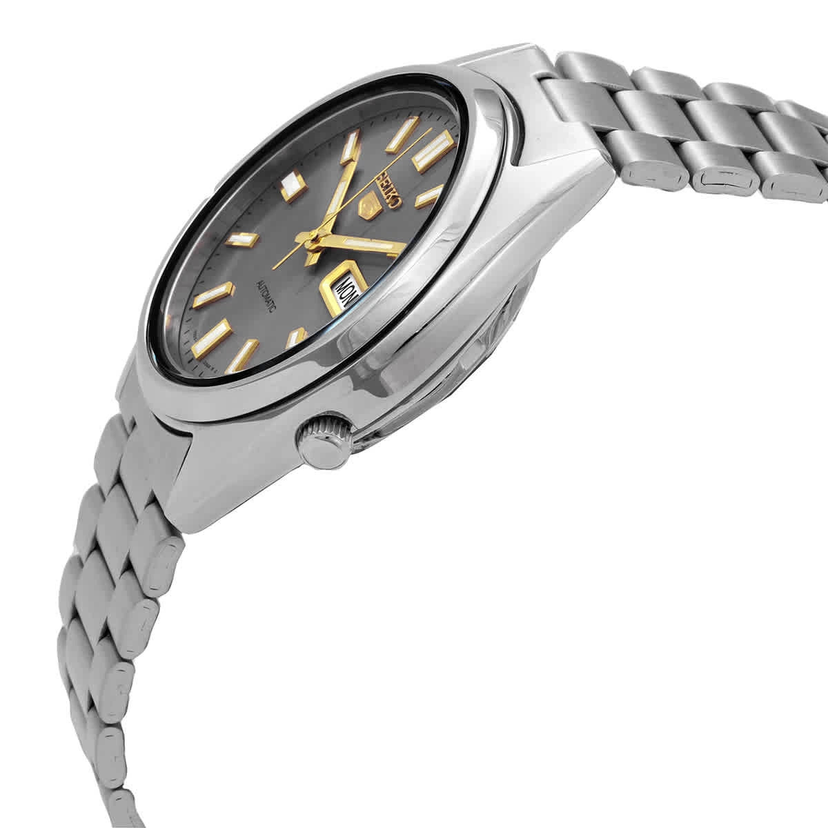 Seiko 5 SNXS75K1 Automatic Grey Dial 37mm Stainless Steel Men's Watch
