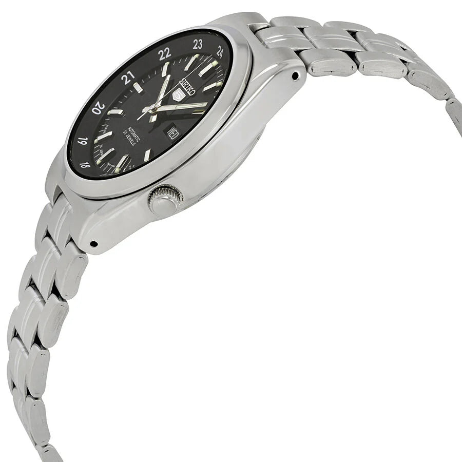Seiko 5 SNK567J1 21 Jewels Black Dial 36mm Stainless Steel Men's Watch