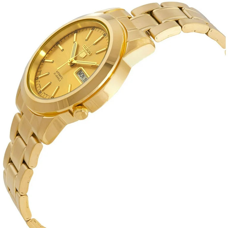 Seiko 5 SNKE56J1 Automatic Gold Dial 39mm Stainless Steel Men's Watch