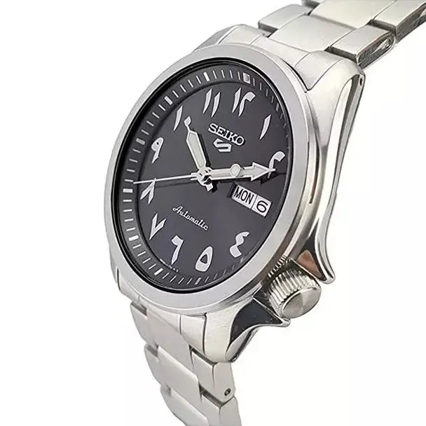 Seiko 5 SRPH47K1 Arabic Numerals Black Dial 40.0mm Stainless Steel Men's Watch