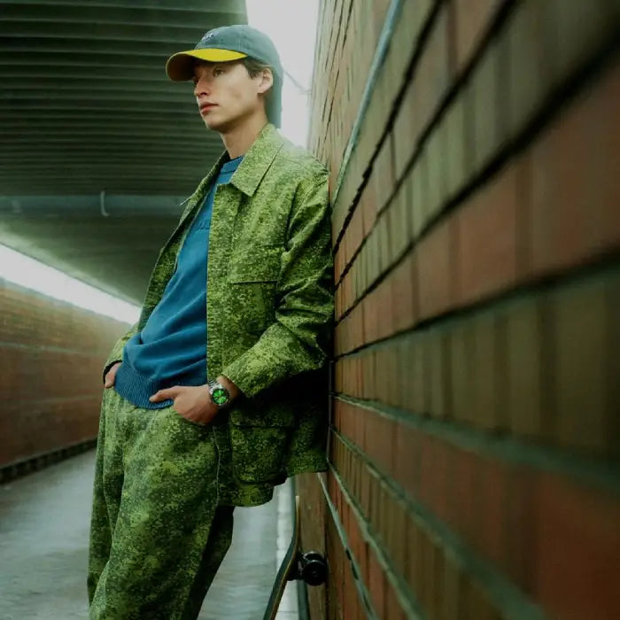 Seiko 5 Sports SBSA323 Field HUF Limited Edition (7000 Pcs) Green Dial 39.4mm Stainless Steel Men's Watch