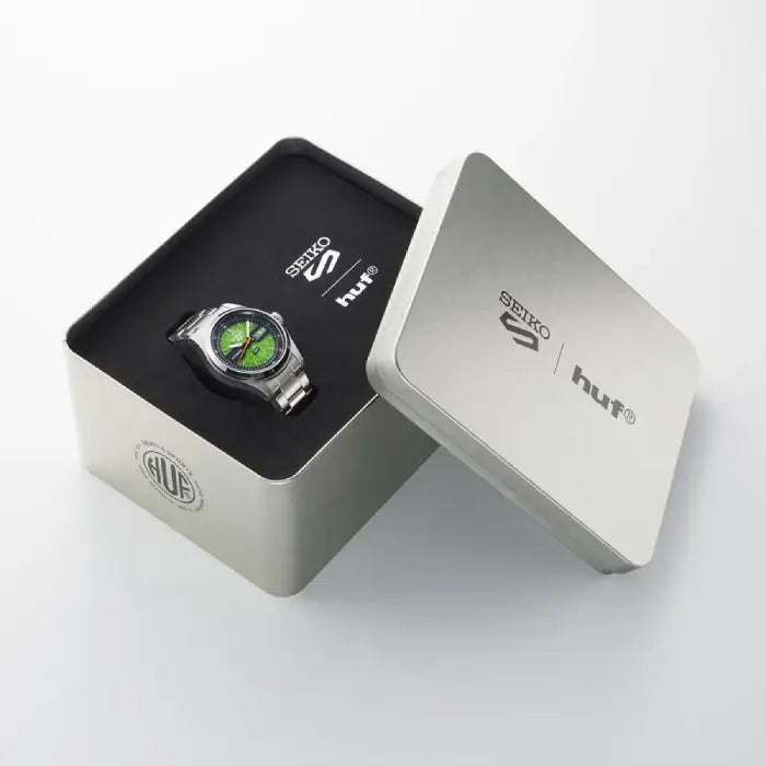 Seiko 5 Sports SBSA323 Field HUF Limited Edition (7000 Pcs) Green Dial 39.4mm Stainless Steel Men's Watch