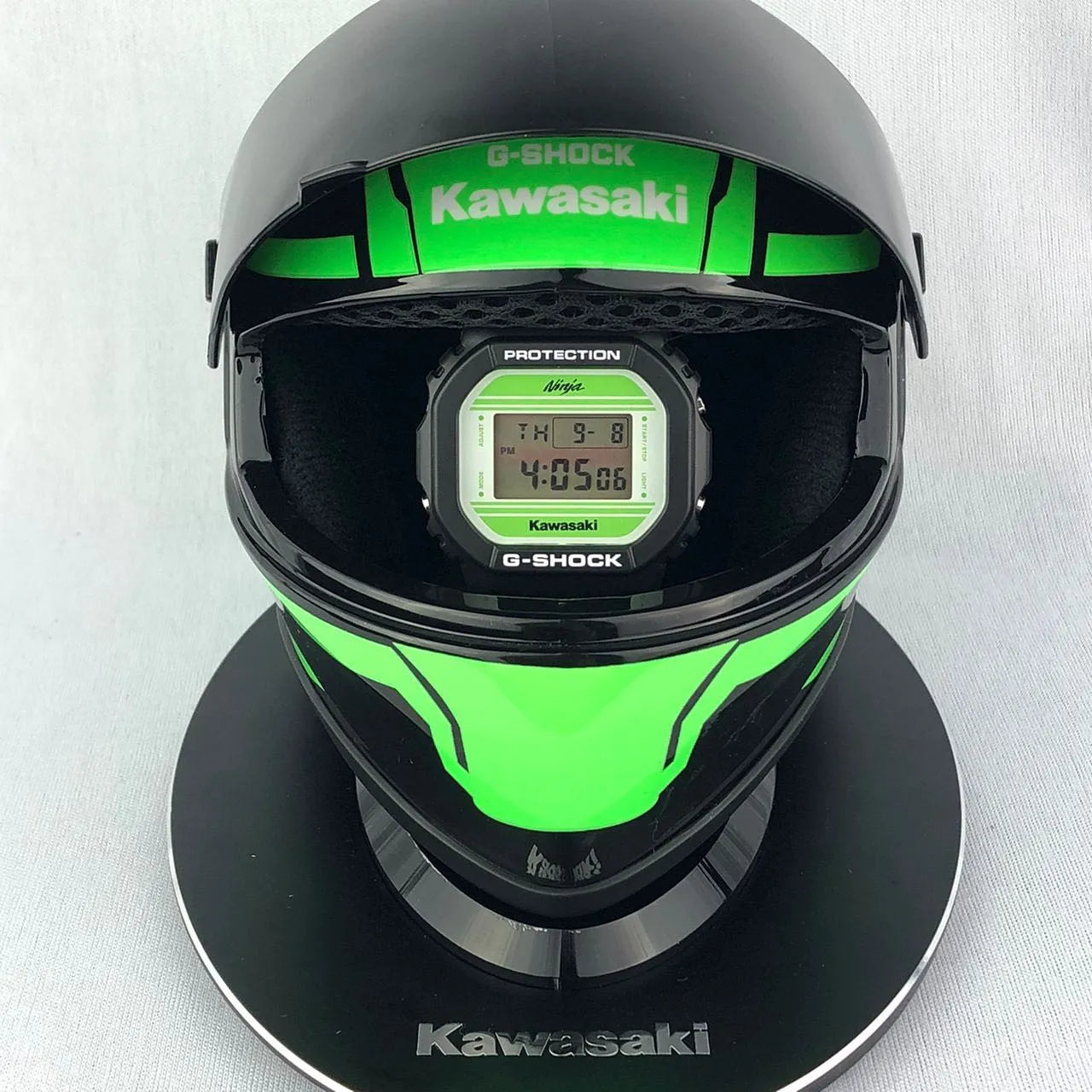 Casio G-Shock x Kawasaki Collab DW-5600KAWA22-1 Black Dial Resin Men's Watch