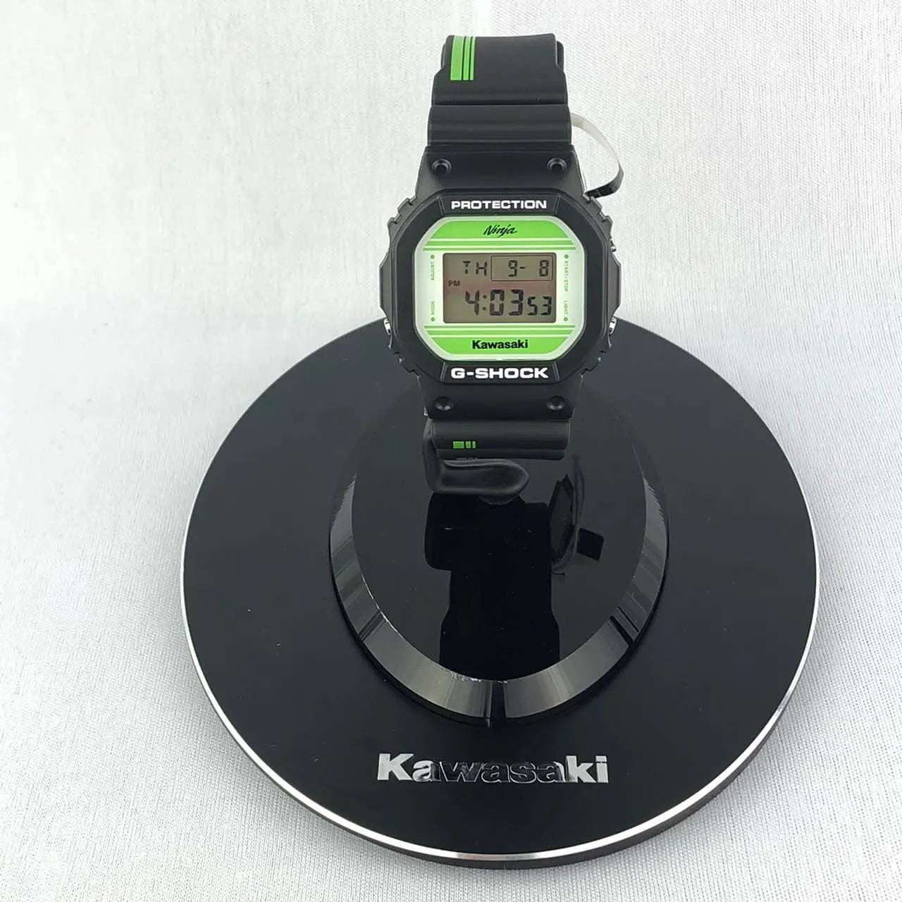 Casio G-Shock x Kawasaki Collab DW-5600KAWA22-1 Black Dial Resin Men's Watch