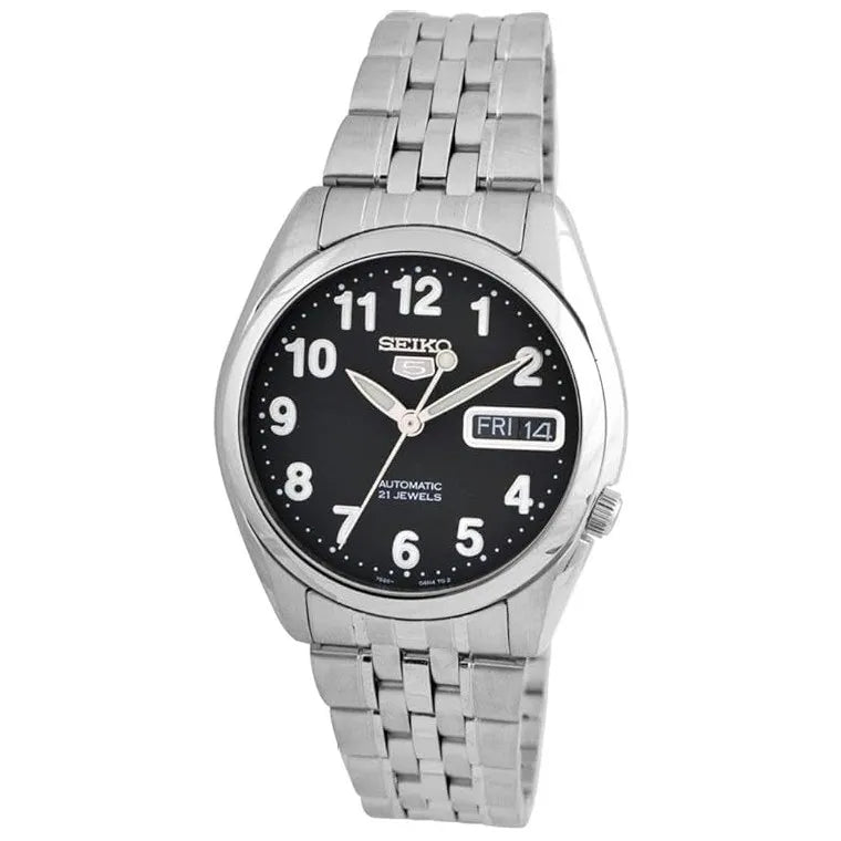 Seiko 5 SNK381K1 21 Jewels Black Dial Stainless Steel Men's Watch