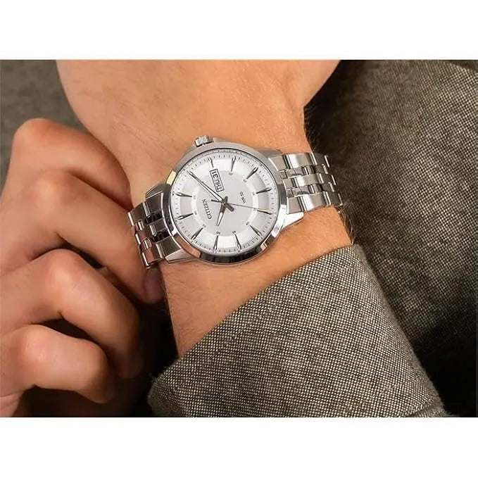 Citizen Quartz BF2011-51A Analog Silver Dial Stainless Steel Men's Watch