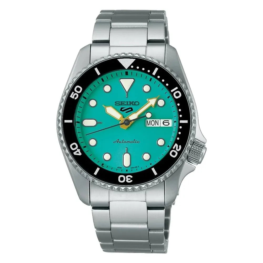 Seiko 5 SRPK33K1 Sports Automatic Rare Tiffany Blue Dial Stainless Steel Men's Watch