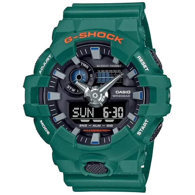 G-Shock Analog Digital GA-700SC-3ADR Black Dial Resin Men's Watch