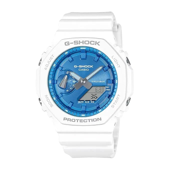G-Shock Casual GA-2100WS-7ADR Blue Dial Resin Men's Watch
