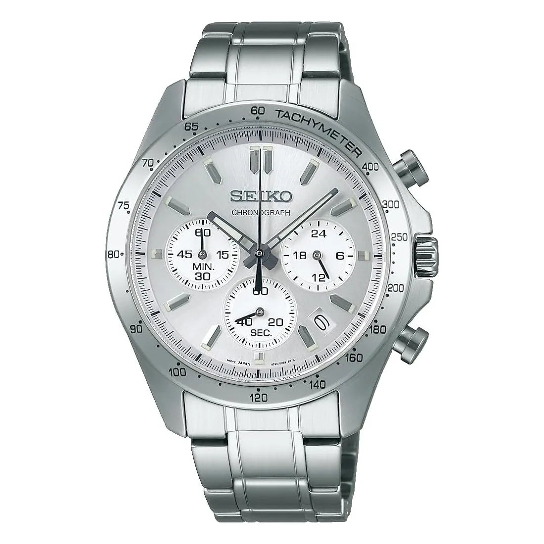 Seiko Spirit SBTR009 Chronograph Silver Dial Stainless Steel Men's