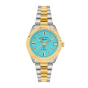 West End The Classics Automatic 6858.20.3337Y Turquoise Dial & Two-Tone Stainless Steel Women's Watch