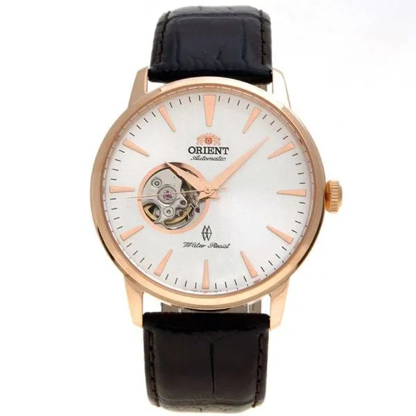 Orient Esteem Open Heart SDB08001W0  White Dial  Leather Strap Men's Watch