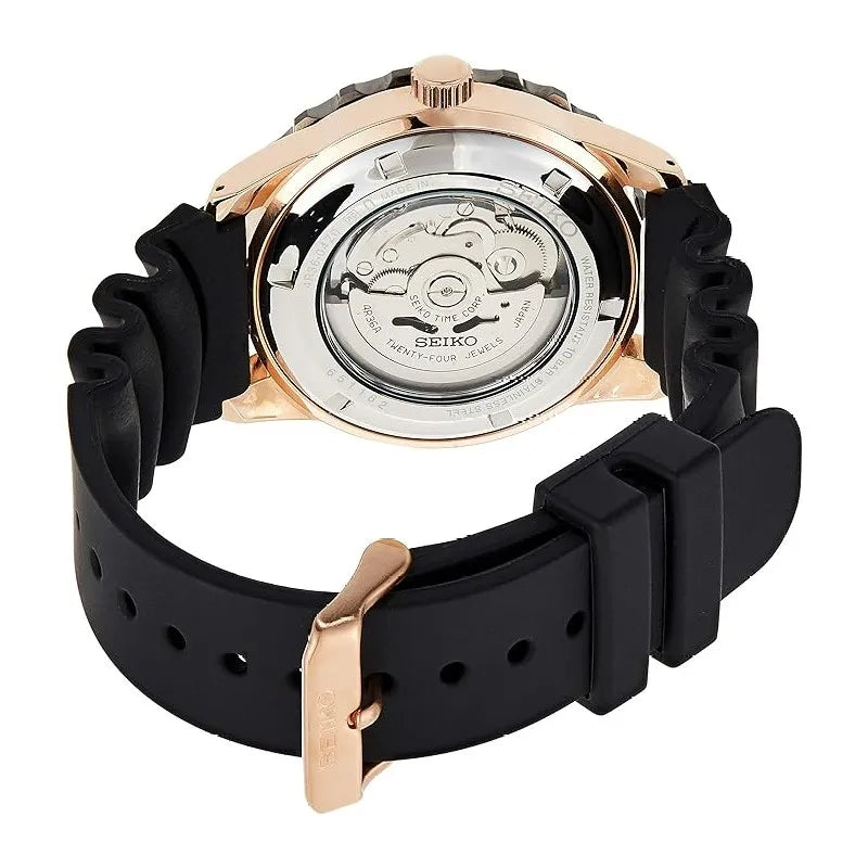 Seiko 5 Sports SRPA12J1 24 Jewels Automatic Black Dial Synthetic Strap Men’s Watch
