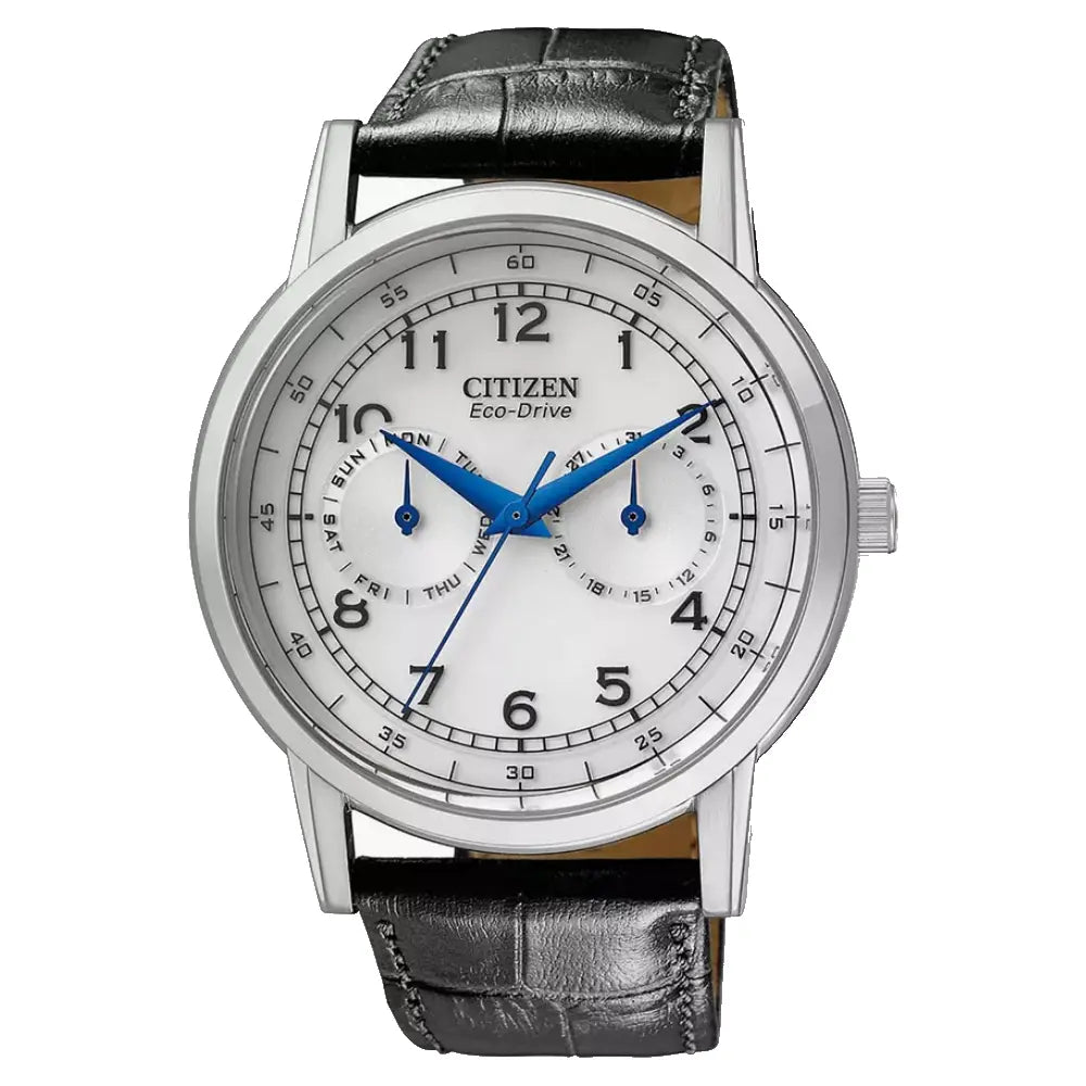 Citizen Eco-Drive AO9000-06B White Dial Leather Strap Men's Watch