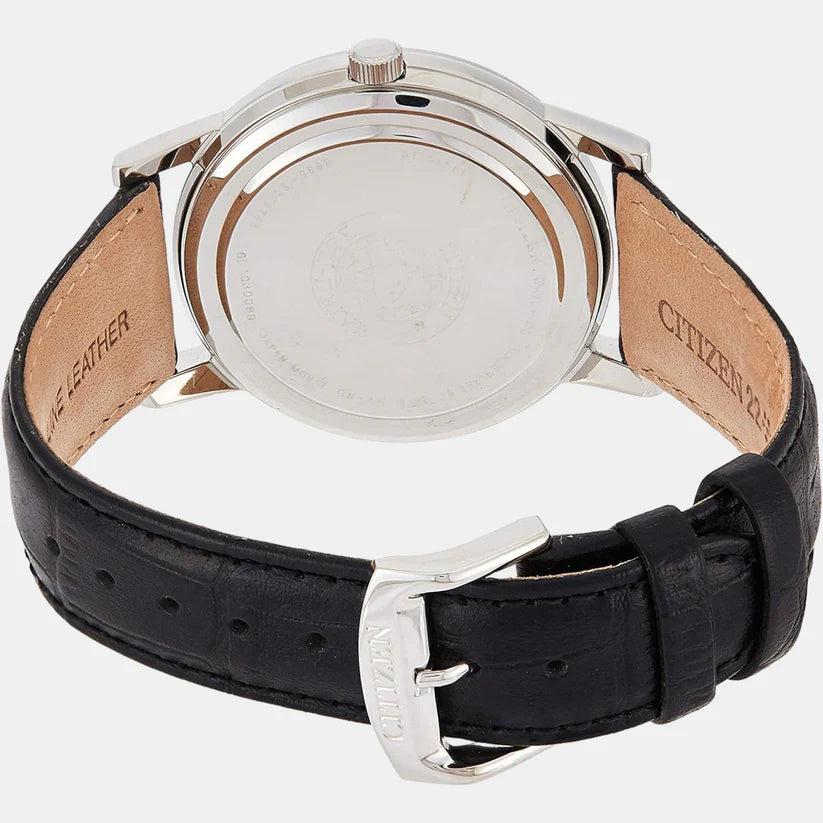 Citizen Eco-Drive Multi-Dial AO9000-06B White Dial  Leather Strap Men's Watch