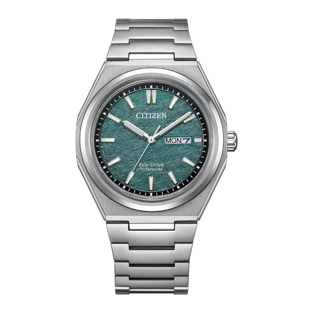 Citizen Zenshin AW0130-85X Green Dial Super Titanium Men's Watch