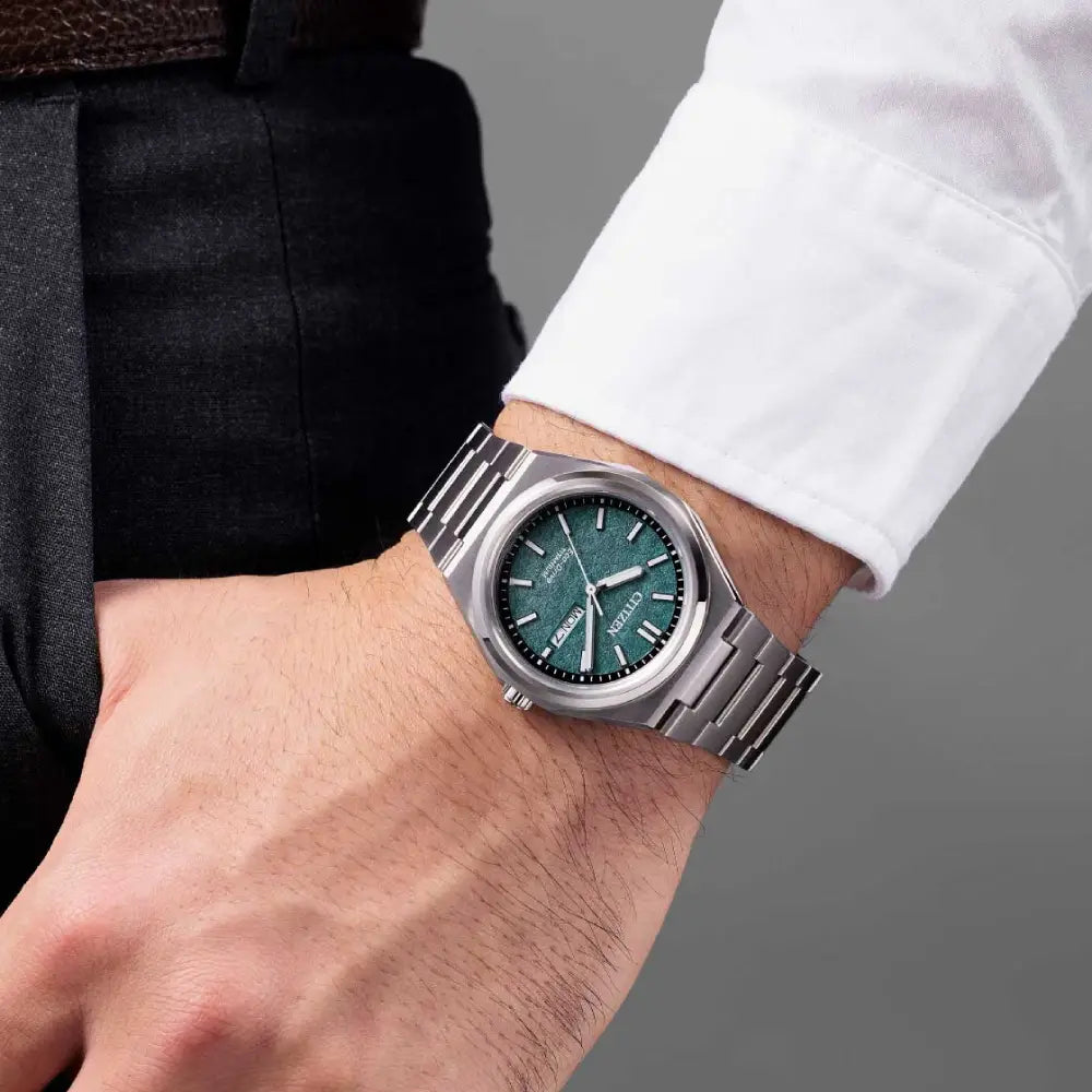 Citizen Zenshin AW0130-85X Green Dial Super Titanium Men's Watch