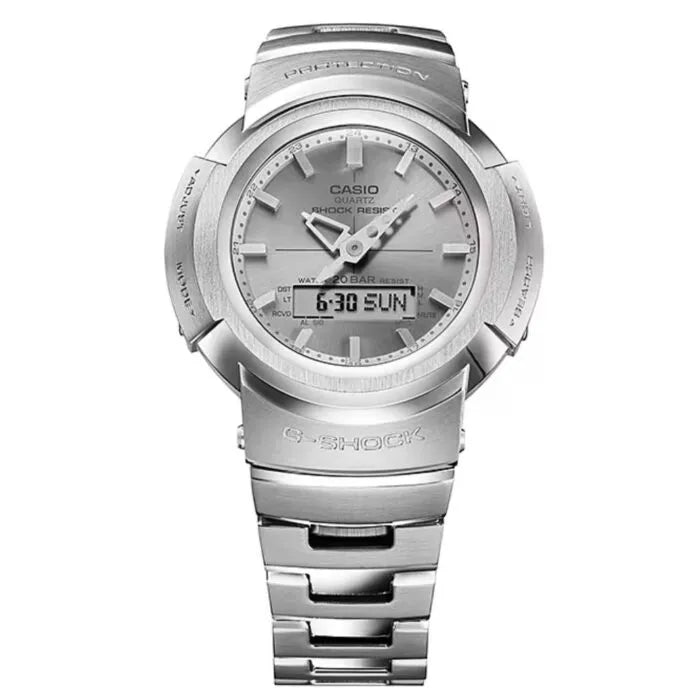 G-Shock Metal AWM-500D-1A8DR Grey Dial Stainless Steel Men's Watch