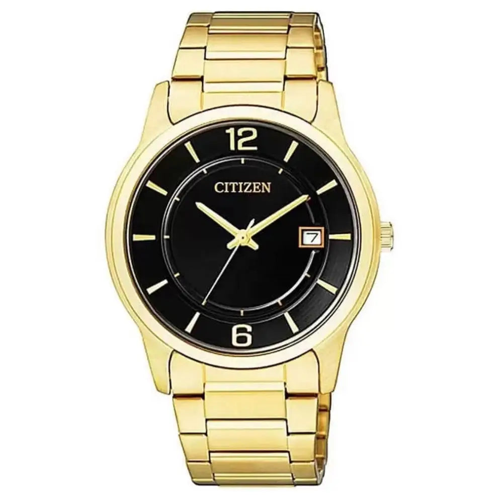 Citizen Quartz BD0022-59E Black Dial Gold-Tone Stainless Steel Men's Watch