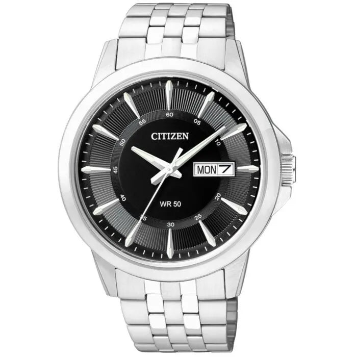 Citizen Quartz BF2011-51E Black Dial Stainless Steel Men's Watch