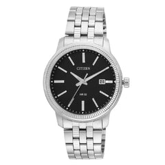 Citizen BI1081-52E Quartz Black Dial Stainless Steel Men's Watch