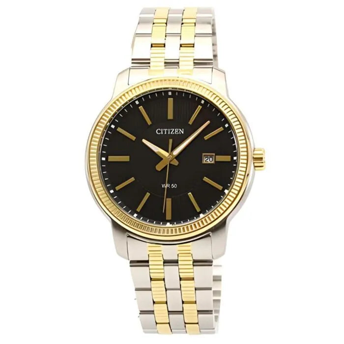 Citizen Quartz BI1086-59E Quartz Black Dial Stainless Steel Men's Watch
