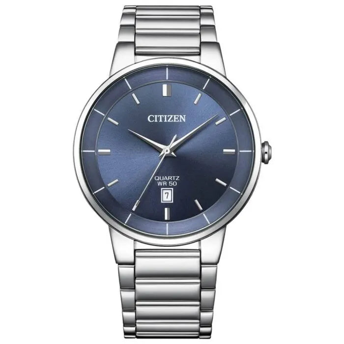 Citizen Quartz BI5120-51L Blue Dial Stainless Steel Men's Watch