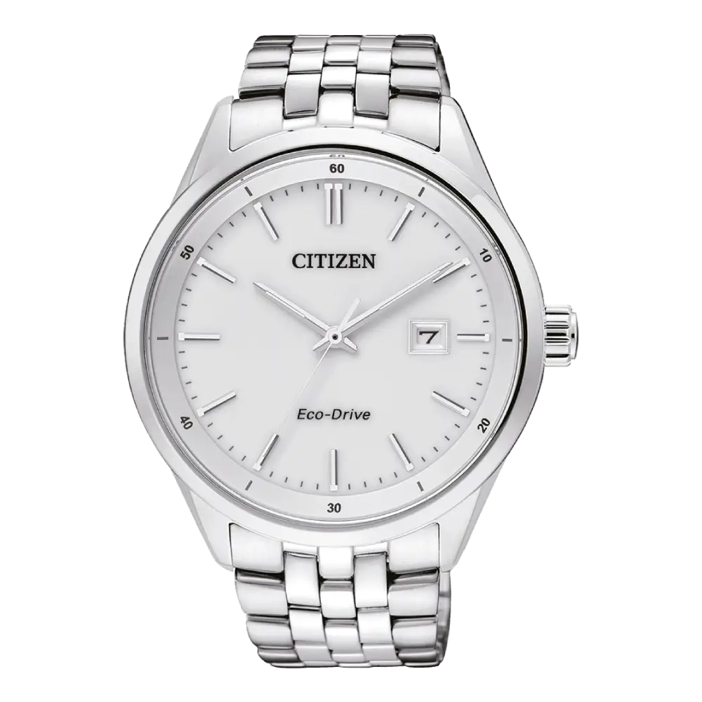 Citizen Eco-Drive BM7250-56A White Dial Stainless Steel Men's Watch