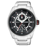Citizen Eco-Drive BU3004-54E Eco-Drive Black Dial Stainless Steel Bracelet Men's Watch