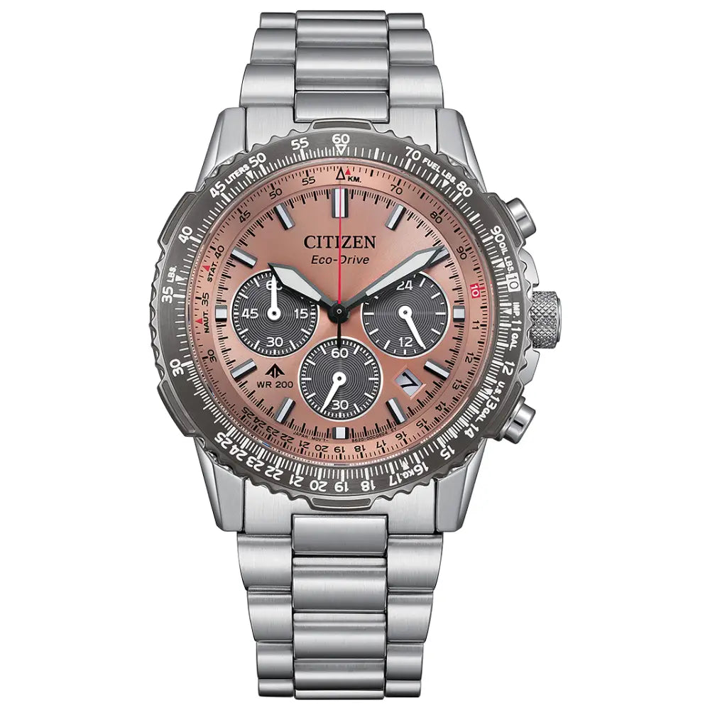 Citizen Promaster Navihawk CA4664-60X Copper Dial Stainless Steel Men's Watch
